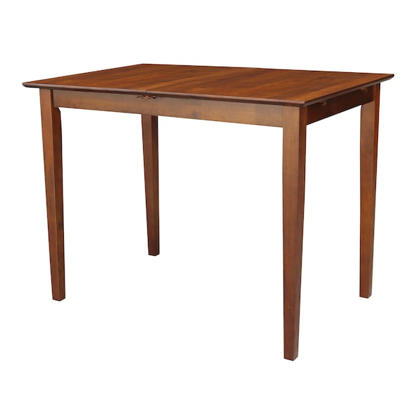 International Concepts Rectangle Table with Butterfly Extension, Counter Height, Espresso, 32 W, 60 L, 36 in H, Wood K581-T32X-36S - main